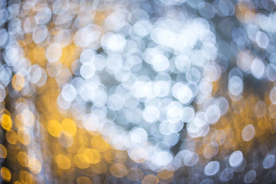 Full frame shot of defocused lights