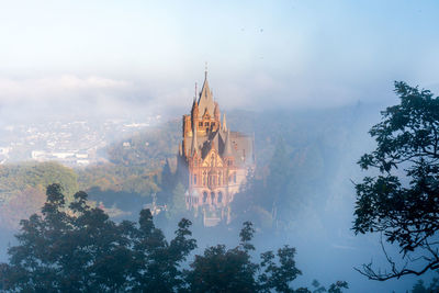 Panoramic view of historic building against sky