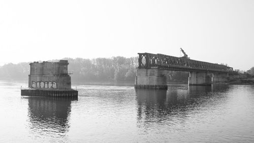 View of river with trees in background