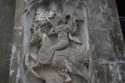 Close-up of angel statue