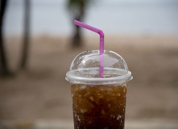 Close-up of drink in glass