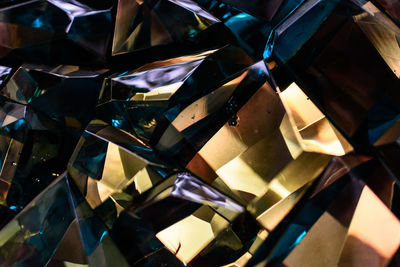 Full frame shot of multi colored glass