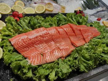 Close-up of fish in plate