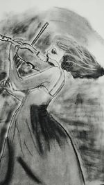 Close-up of landscape against sky