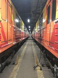 Train at railroad station