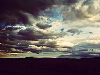 Clouds over landscape