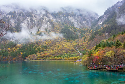 Scenic view of lake