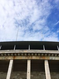 Low angle view of bridge against sky