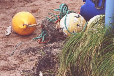 Close-up of fishing net