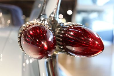 Close-up of christmas decoration on table