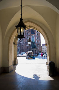 View of building in city