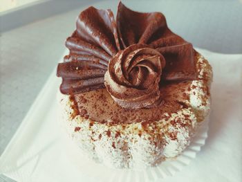 Close-up of dessert on table