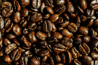 Full frame shot of coffee beans