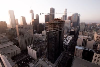 Aerial view of city