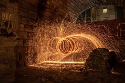 Light painting at night