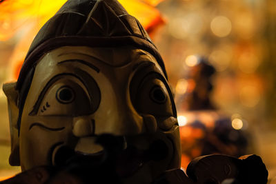 Close-up of statue