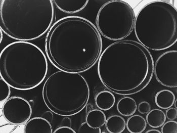 Full frame shot of pipes