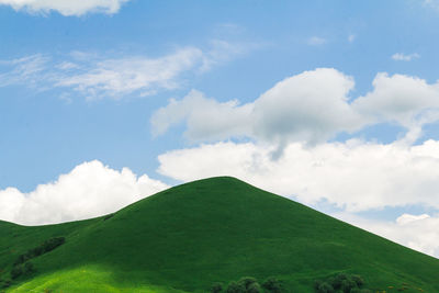 Low angle view of mountain against sky