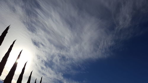 Low angle view of clouds in sky