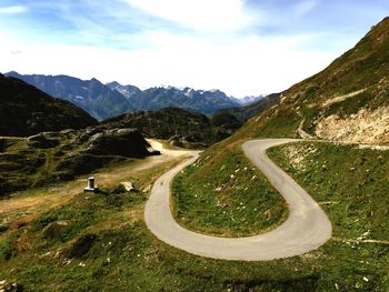 Country road passing through landscape