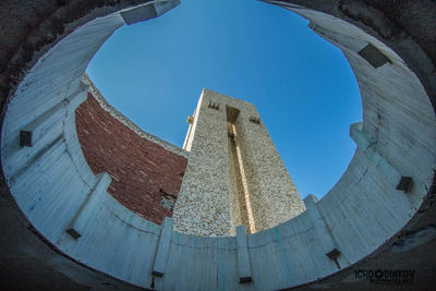 Low angle view of historical building