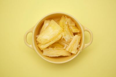 Directly above shot of noodles in bowl