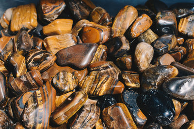 Full frame shot of roasted coffee beans