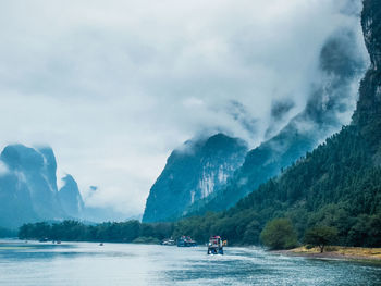 Scenic view of mountain against sky