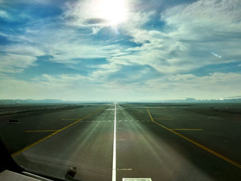 Road passing through landscape