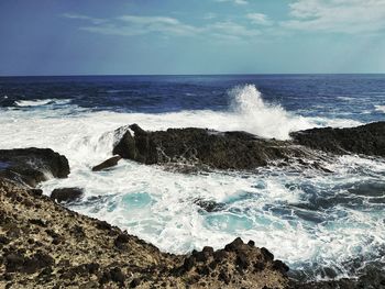Scenic view of sea against sky