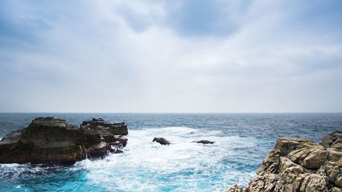 Scenic view of sea against sky