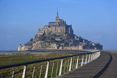 Mont saint michel normandy, access road.