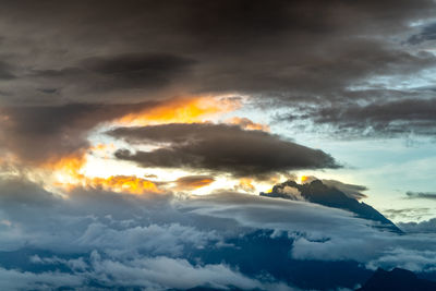 Fire clouds ii mt kinabalu sabah - malaysia