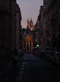 City street against sky