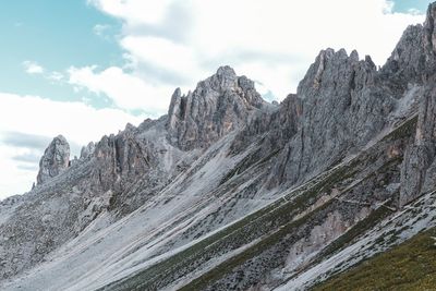 Scenic view of rocky mountains against sky