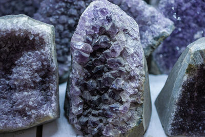 Close-up of ice cream on rock