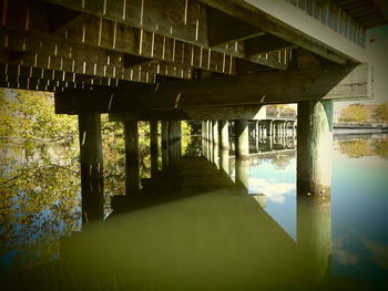 View of bridge over water