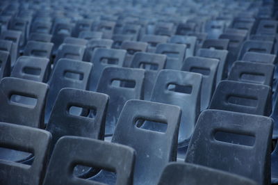 Full frame shot of empty seats