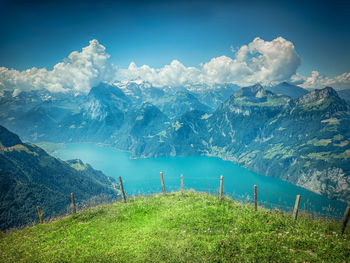 Scenic view of landscape against sky