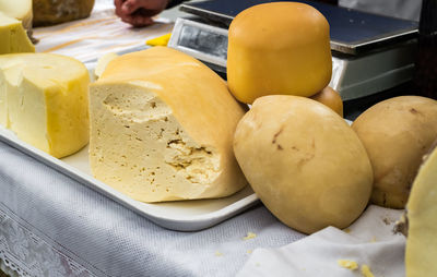 Traditional romanian cheese from transylvania