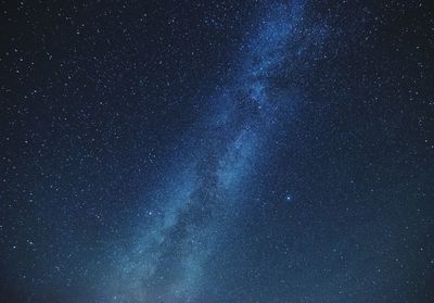 Low angle view of stars in sky