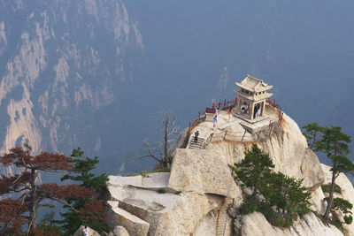 Low angle view of traditional building against sky