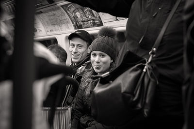 Portrait of a smiling young couple