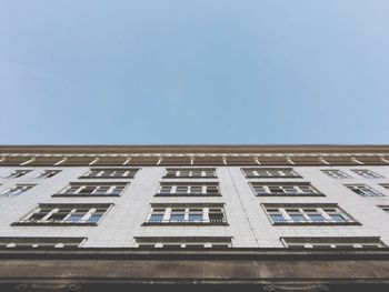 Low angle view of building against clear sky