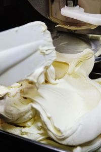 Close-up of ice cream in bowl