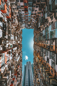 Low angle view of buildings against sky