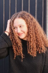 Portrait of woman smiling