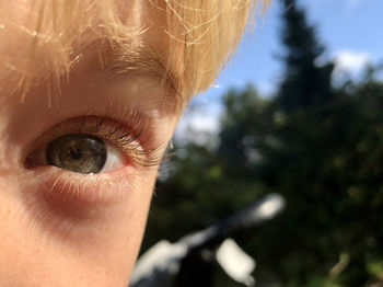 Close-up portrait of boy
