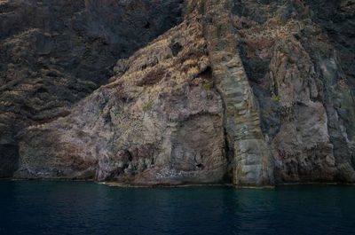 Rocky seashore in greece