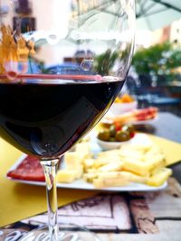 Close-up of drink on table